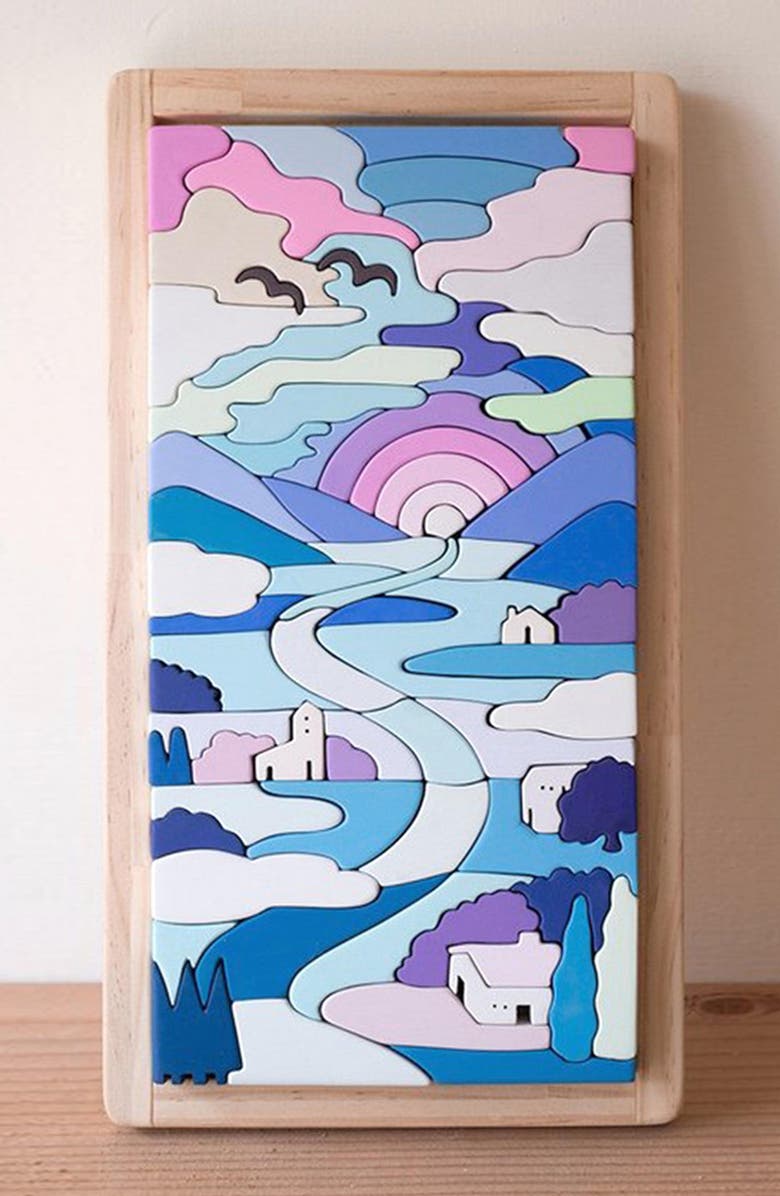 EGUCHI Sunset Wood Puzzle, Main, color, 