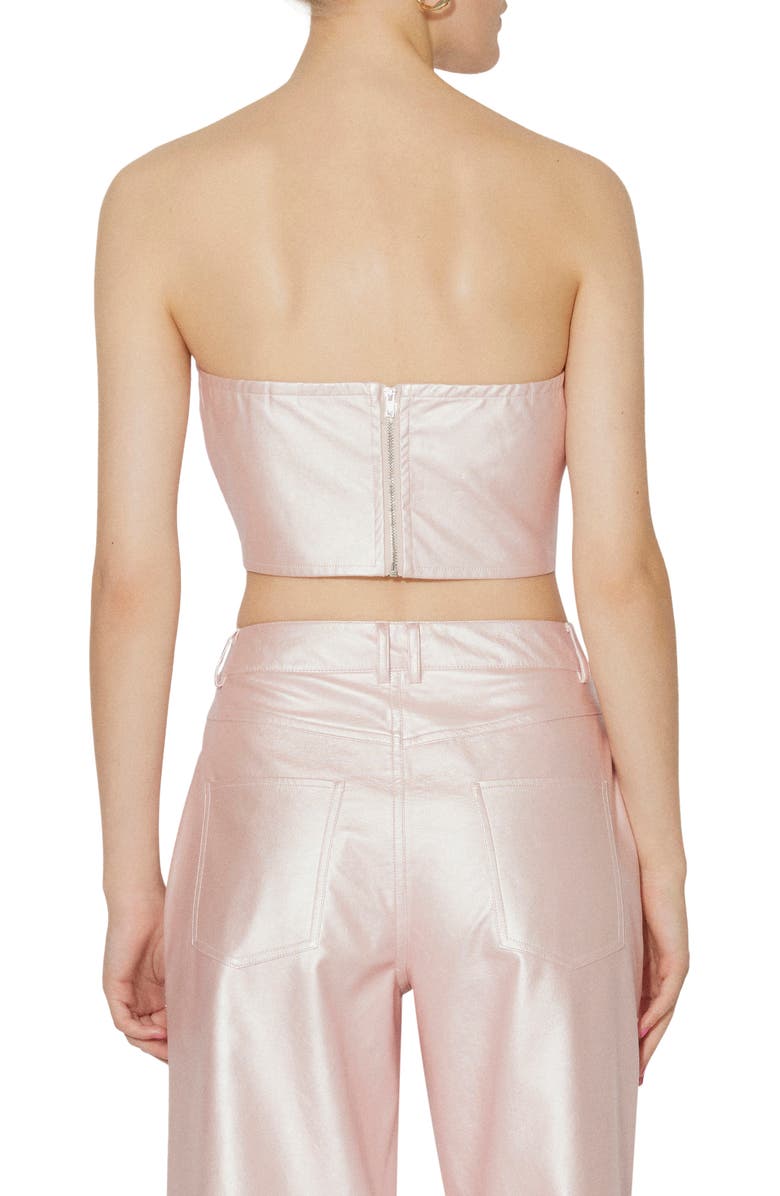 SOMETHING NEW Marie Handkerchief Hem Strapless Crop Top, Alternate, color, 