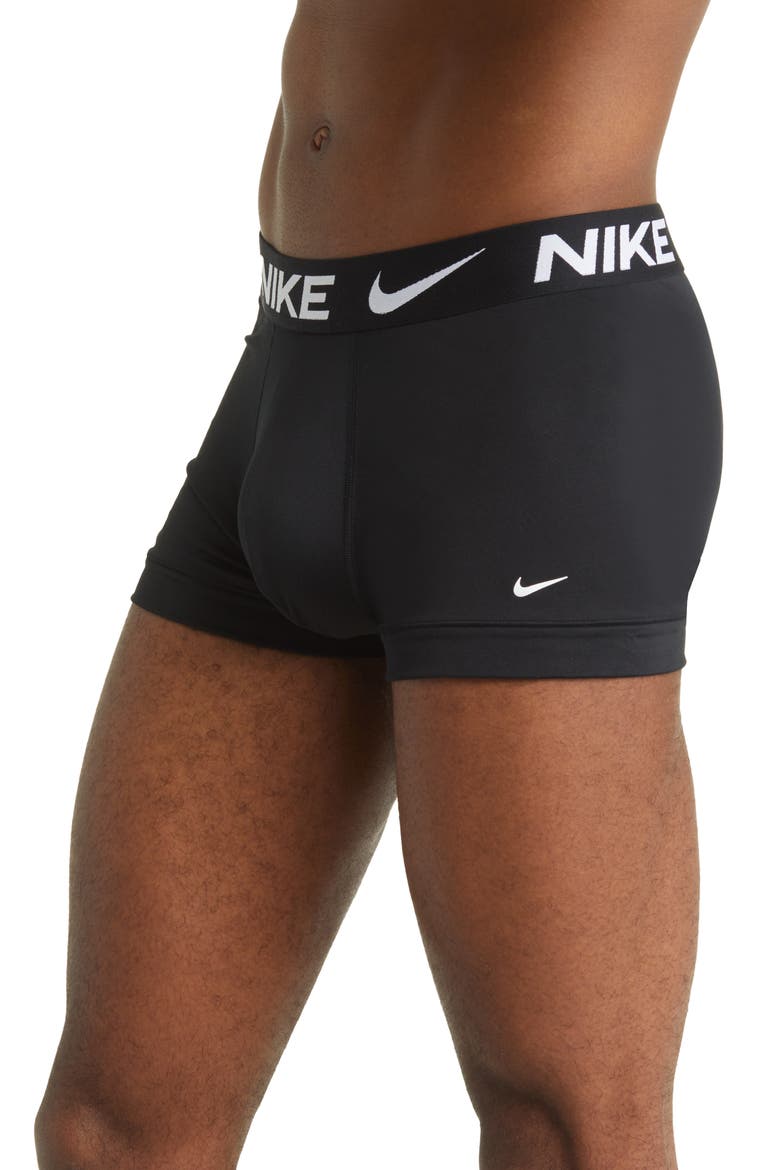 3-Pack Dri-FIT Essential Micro Trunks, Alternate, color, BLACK