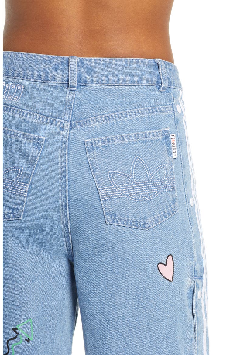 Denim Track Pants, Alternate, color, CLEAR SKY