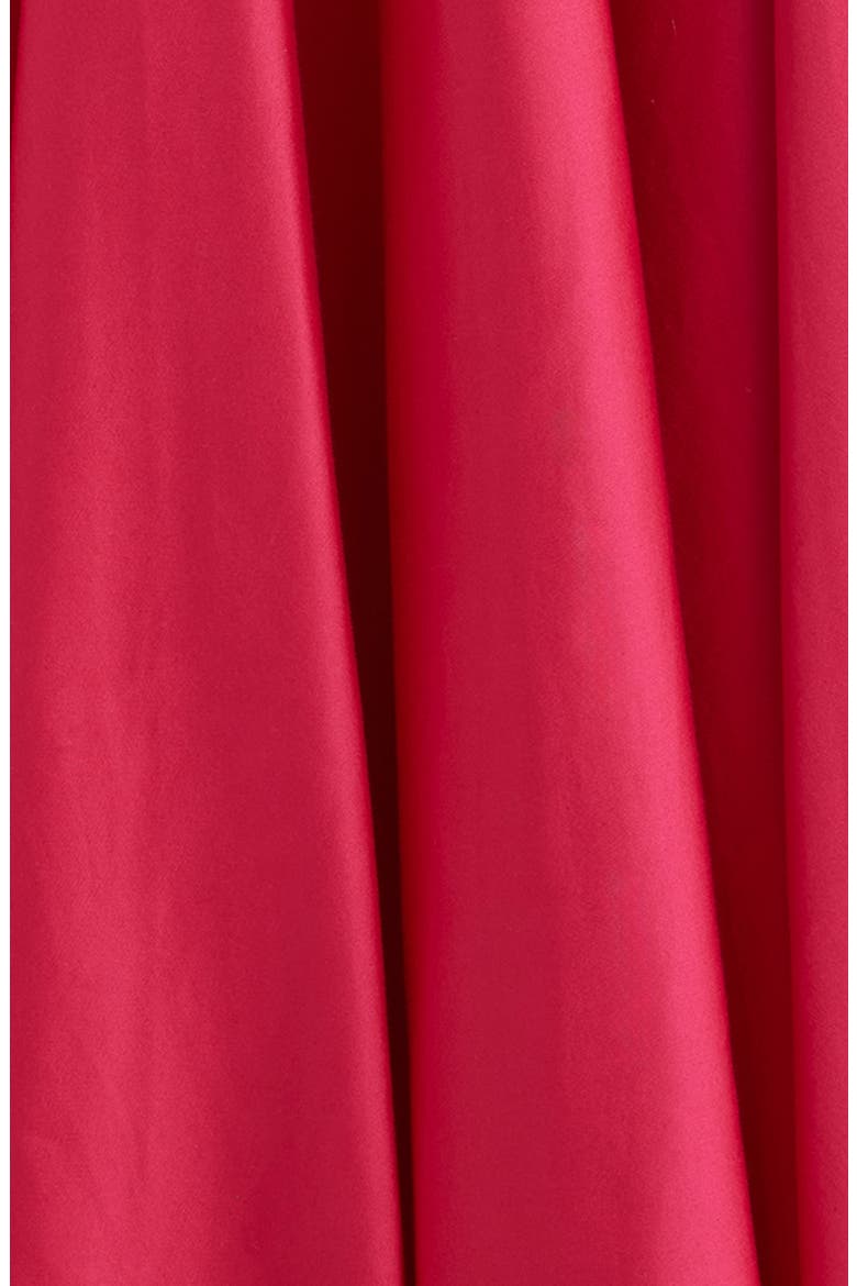 Noelle Stretch Cotton Halter Midi Dress, Alternate, color, CERISE
