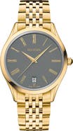 BALMAIN WATCHES Classic R Grey Dial Bracelet Watch, 41mm