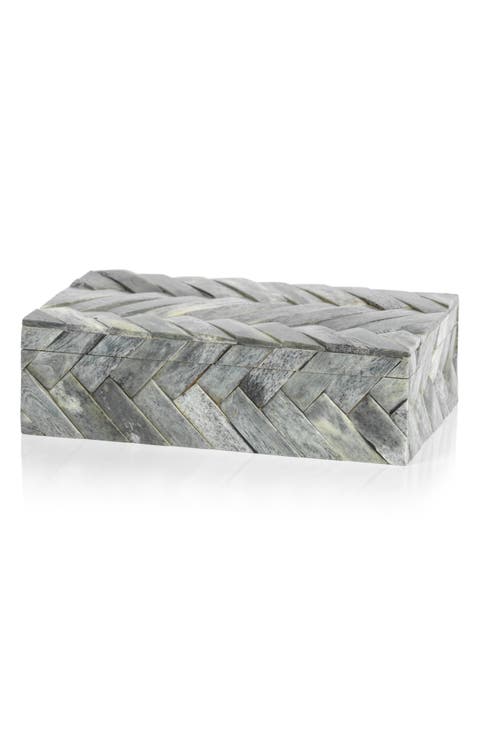 Bengkulu Herringbone Bone Decorative Box