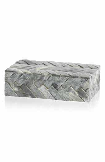 Zodax Bengkulu Herringbone Bone Decorative Box