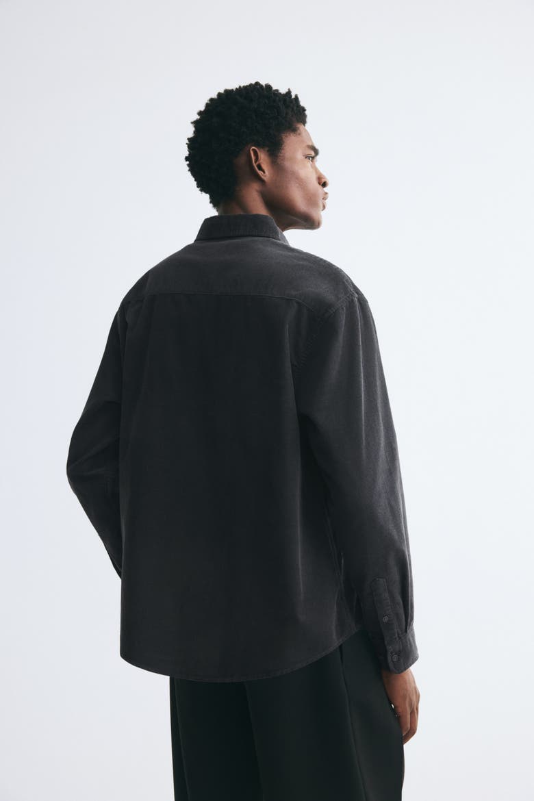 Regular-fit Corduroy Shirt, Alternate, color, Dark denim gray