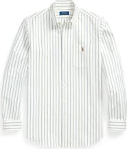 Polo Ralph Lauren Classic Fit Stripe Cotton Button-Down Oxford Shirt