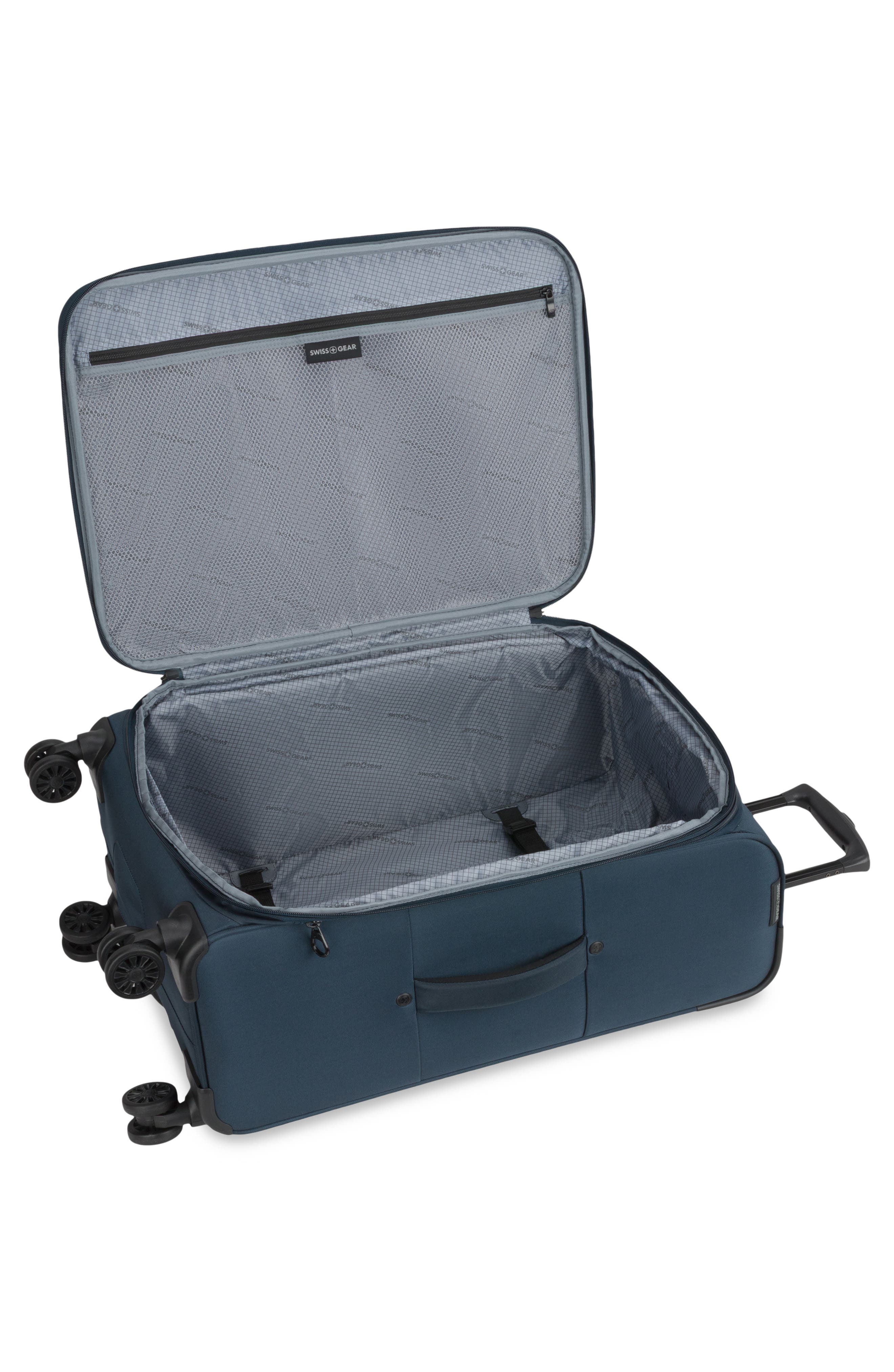 SWISSGEAR 24-Inch Softside Spinner Luggage, Alternate, color, Navy