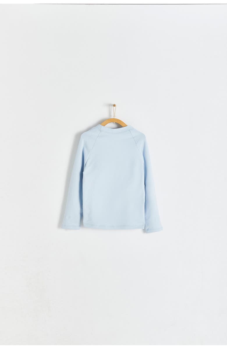 Babycottons Premium Quality Sun Long Sleeve Rashguard for Toddler, Alternate, color, Light Blue