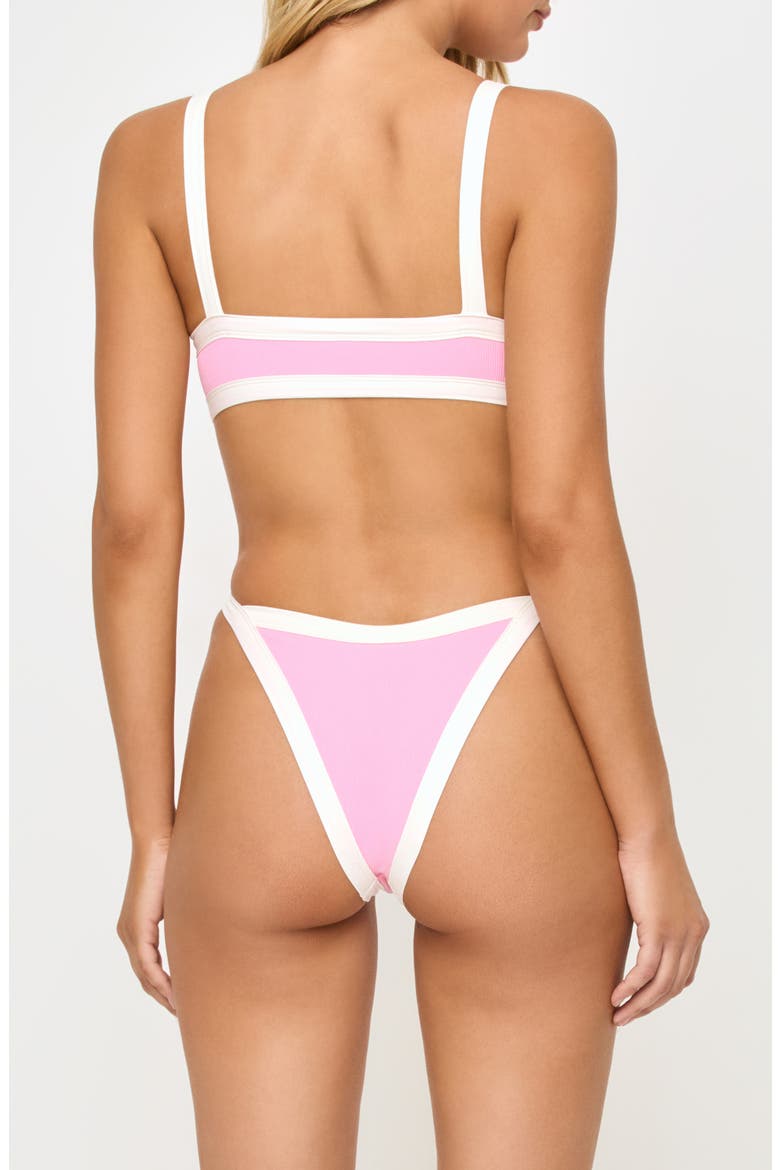 Mackenzie Bitsy Bikini Bottoms, Alternate, color, PINKSUGAR/ CREAM