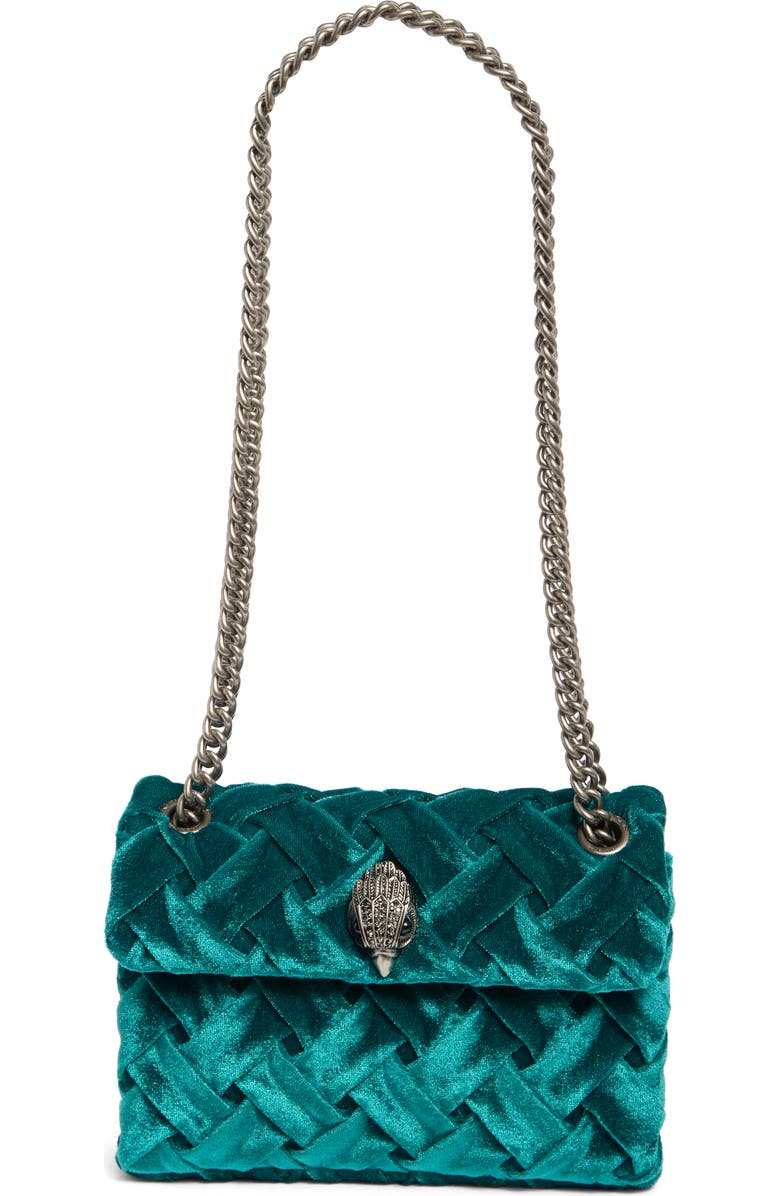 Kurt Geiger London Mini Kensington Velvet Shoulder Bag, Main, color,