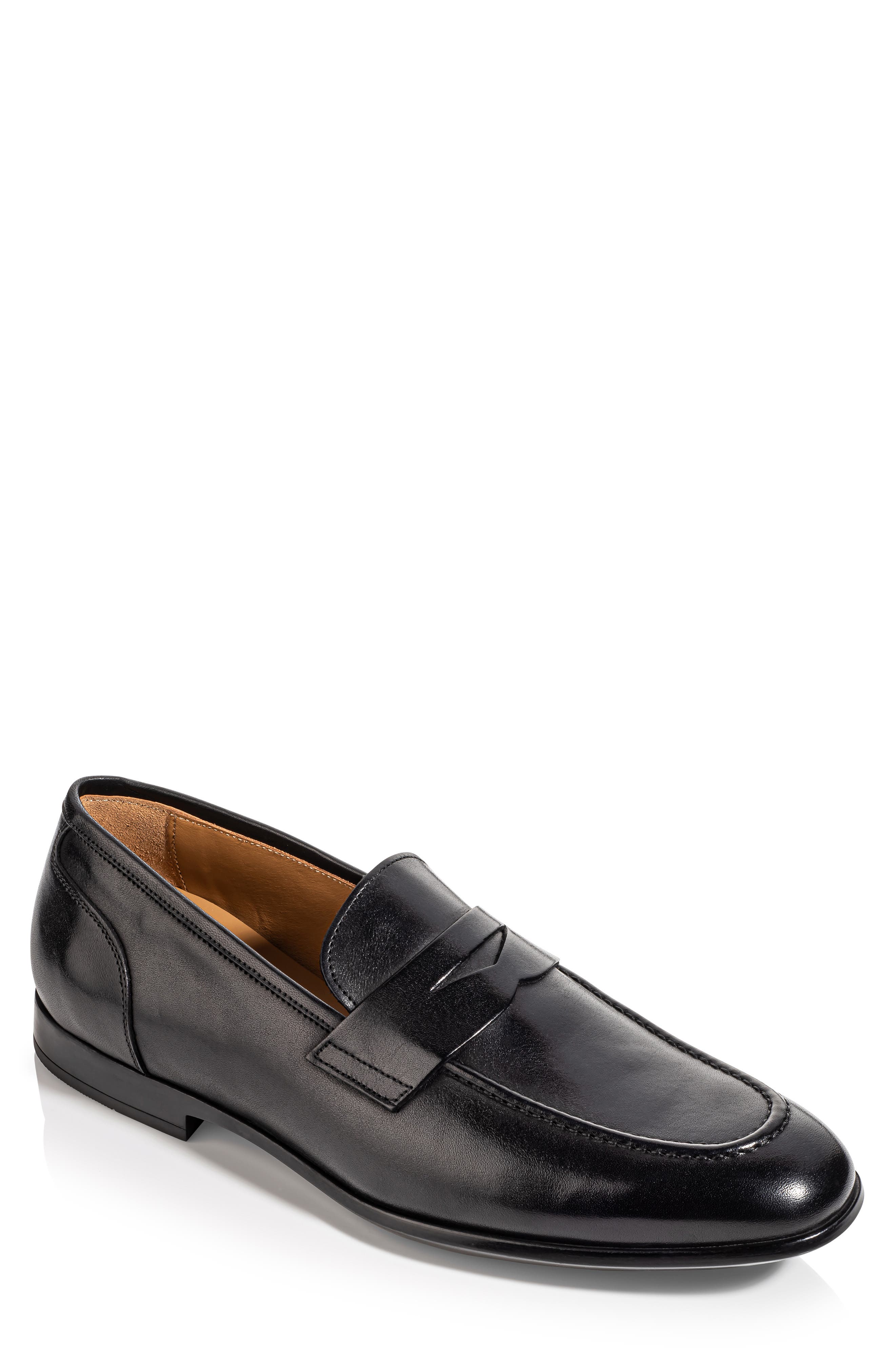 Cambridge Penny Loafer, Main, color, BLACK