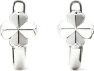 Kate Spade New York spade flower huggie hoop earrings