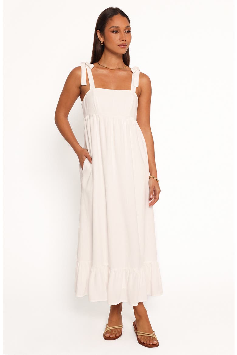 Edison Bow Strap Sundress, Alternate, color, WHITE