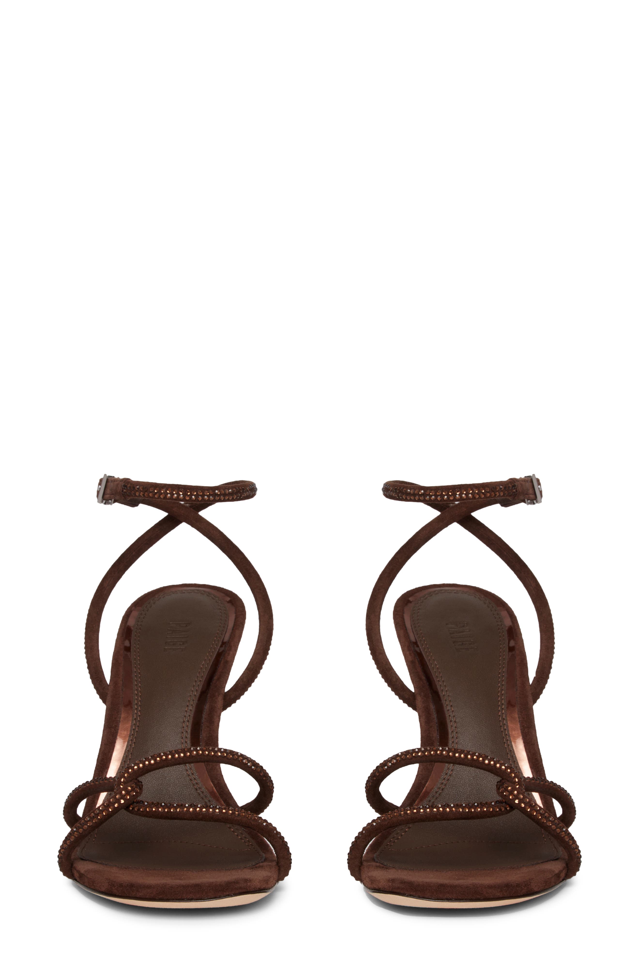 PAIGE Scottie Ankle Strap Sandal, Alternate, color, Chocolate