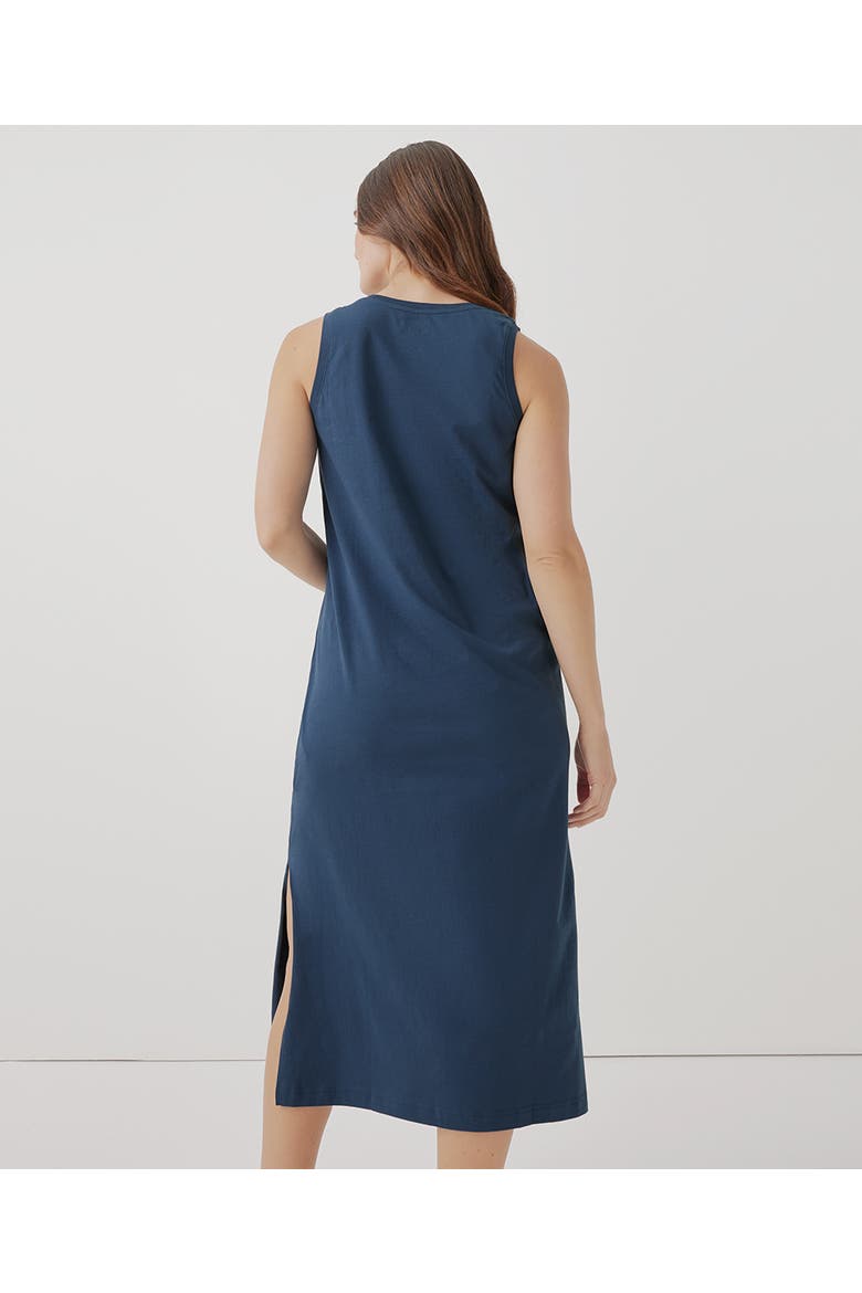 Organic Softspun Tank Midi Dress, Alternate, color, French Navy