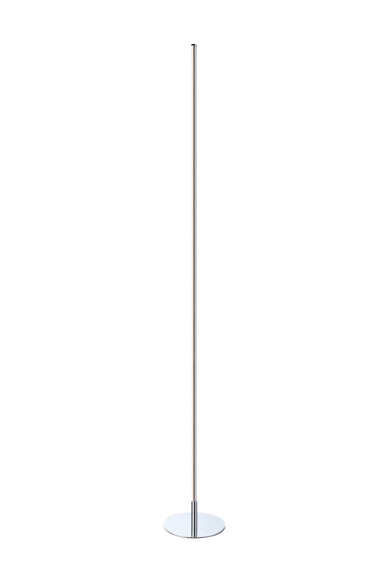 Iris 59.5" LED Integrated Floor Lamp, Main, color, Chrome