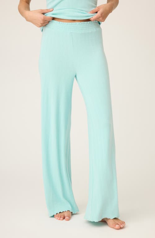 Pj Salvage Pointelle Pajama Pants In Green