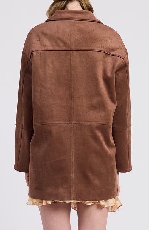 Jacquie The Label Cordelia Oversize Jacket In Brown