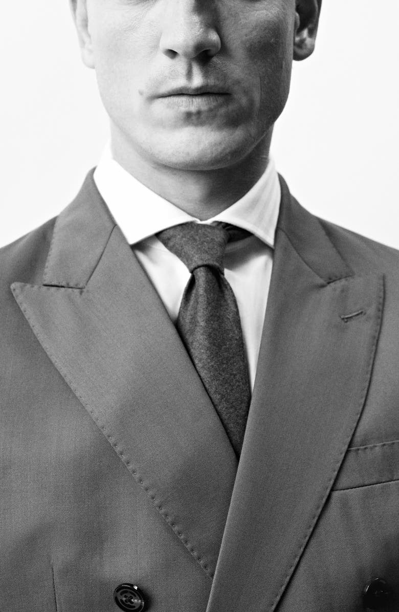 MANGO Wool Plain Tie, Alternate, color,