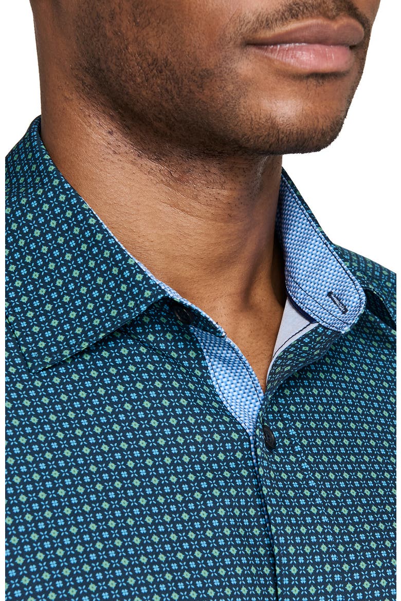 Dash Duo Woven Long Sleeve Basic, Alternate, color, NAVY/GREEN