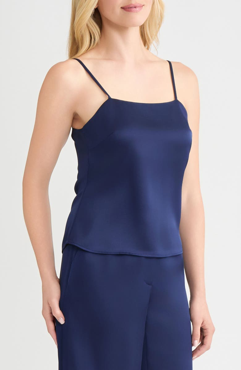 Misook x Lani Lynn Crêpe de Chine Camisole, Alternate, color, Moonlit Navy