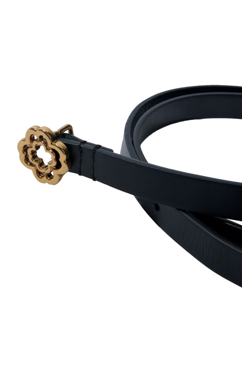 maje Slim Clover belt, Alternate, color, Black