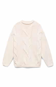 MANGO Trenzas Cable Roll Neck Sweater