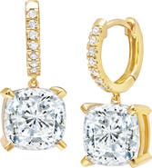 Crislu Bliss Cubic Zirconia Drop Earrings