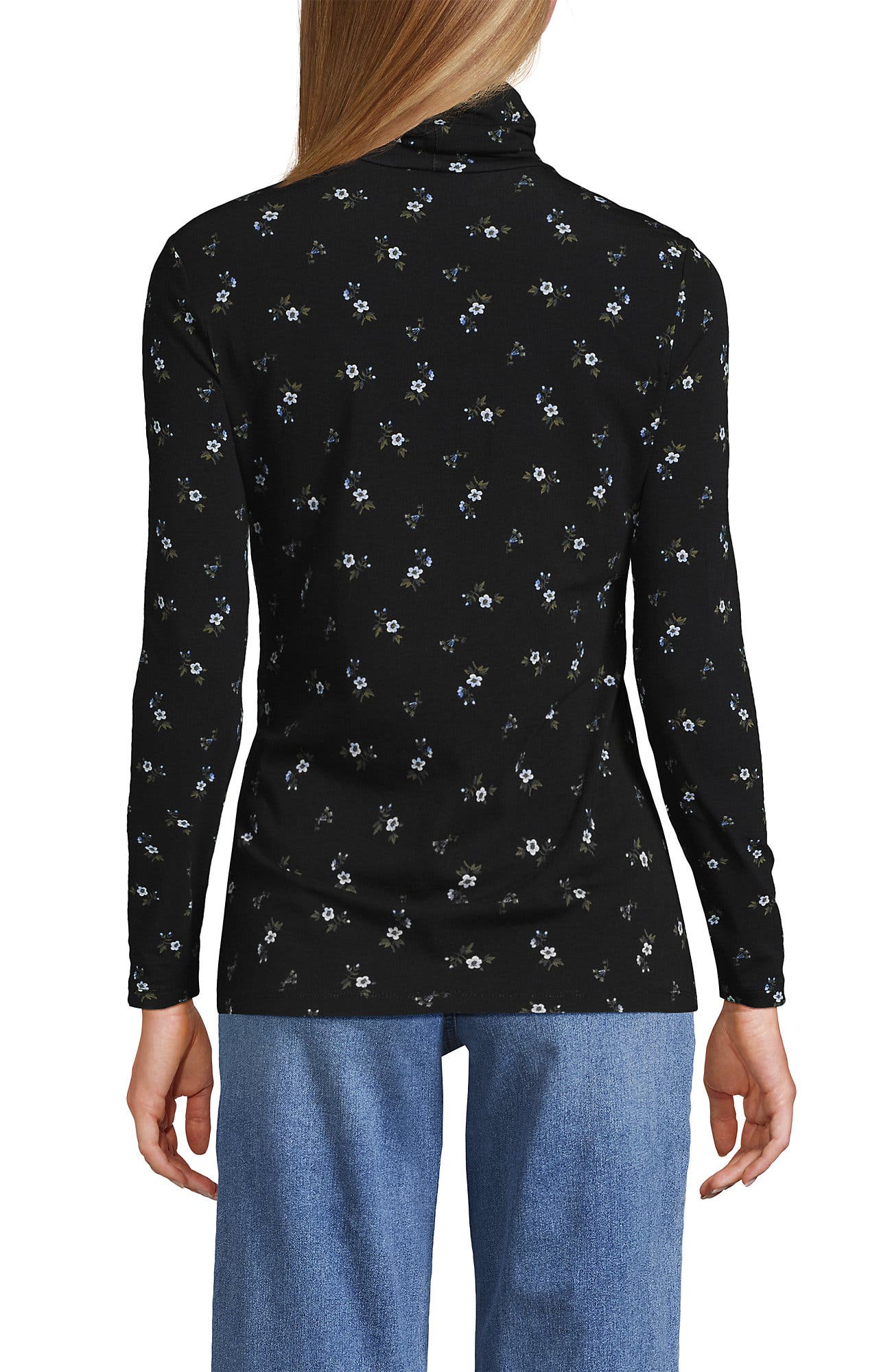 Lightweight Jersey Long Sleeve Turtleneck - image 4