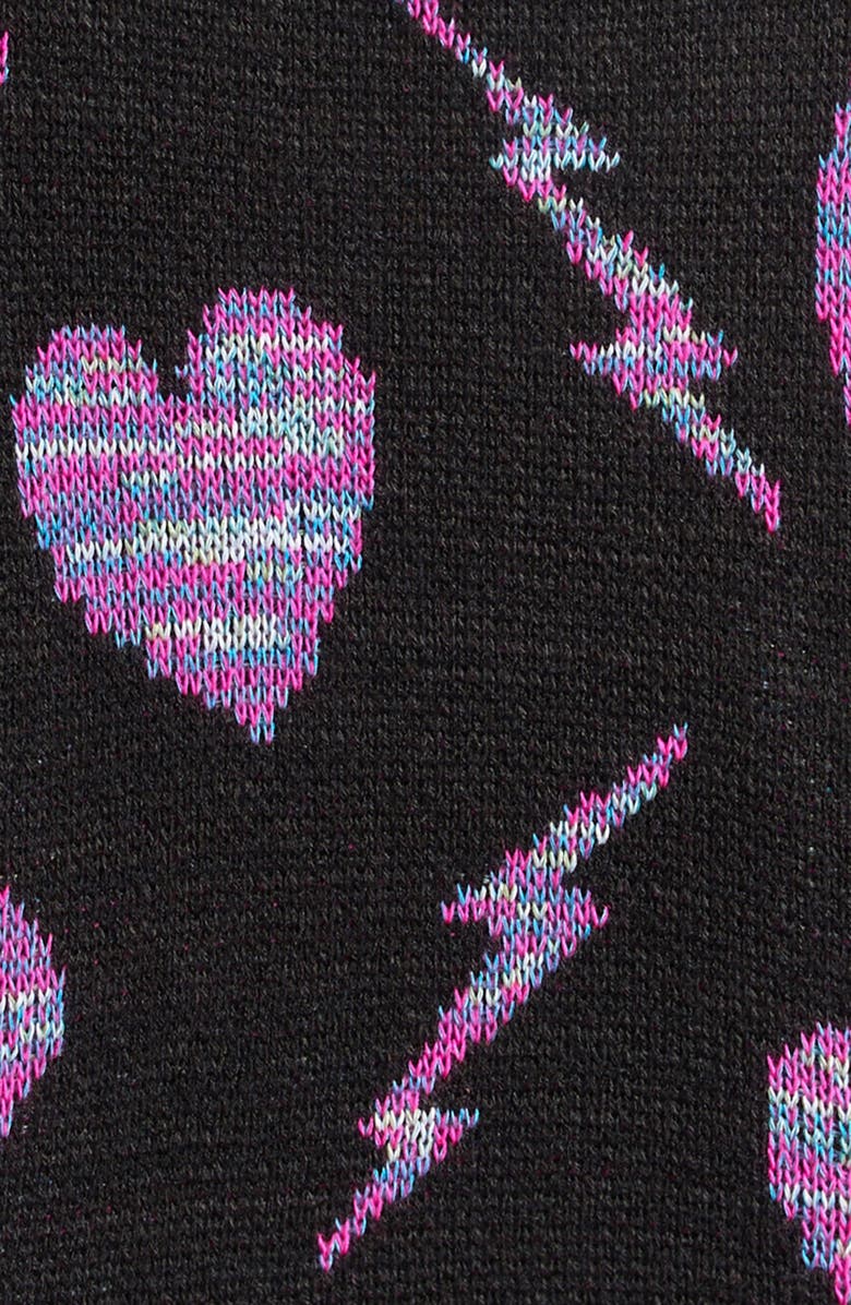 Cotton Emporium Kids' Electric Heart Sweater, Alternate, color, Black