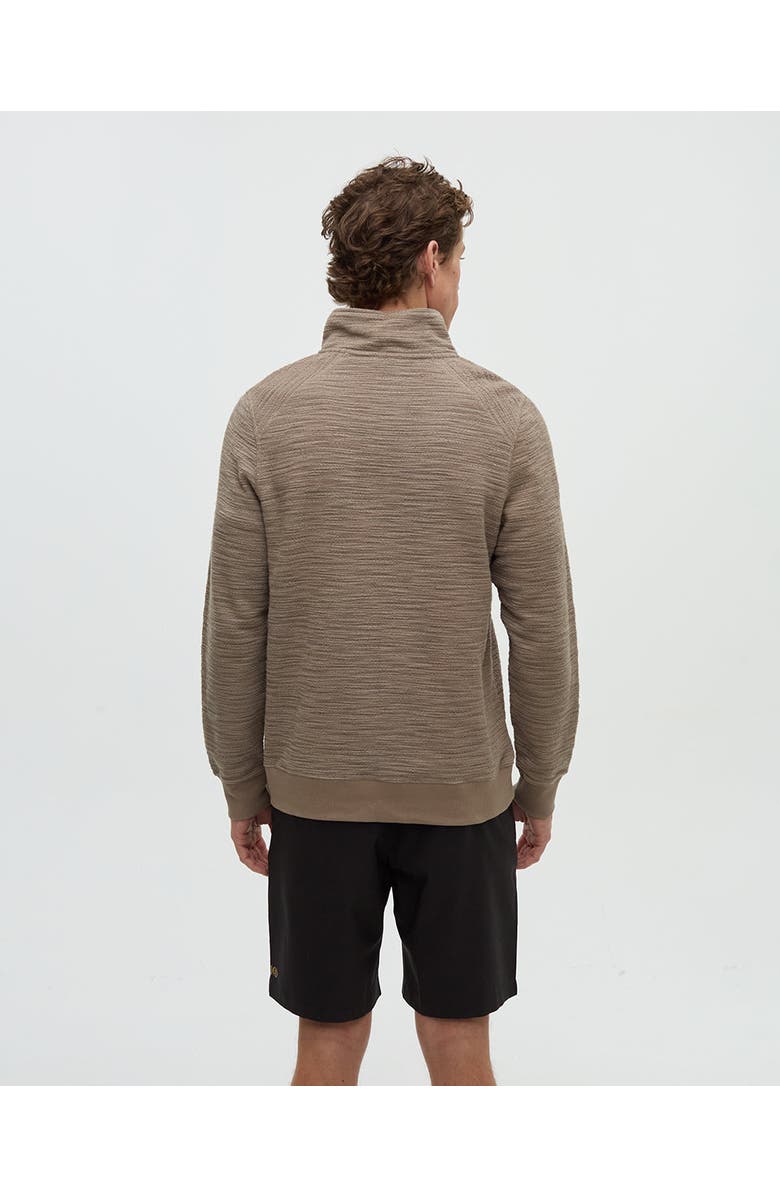 tentree Powell 1/4 Zip, Alternate, color, Clay Flash Stripe