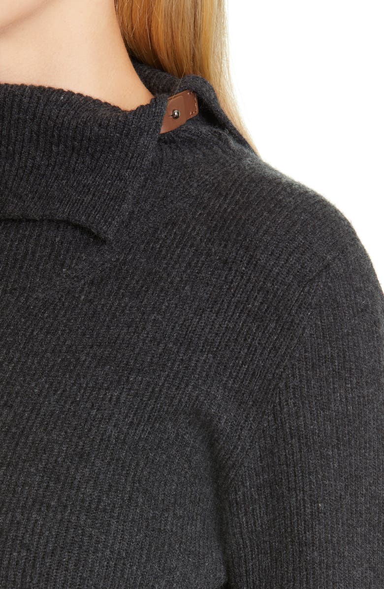 Fabiana Filippi Long Sleeve Wool, Silk & Cashmere Sweater Dress, Alternate, color,