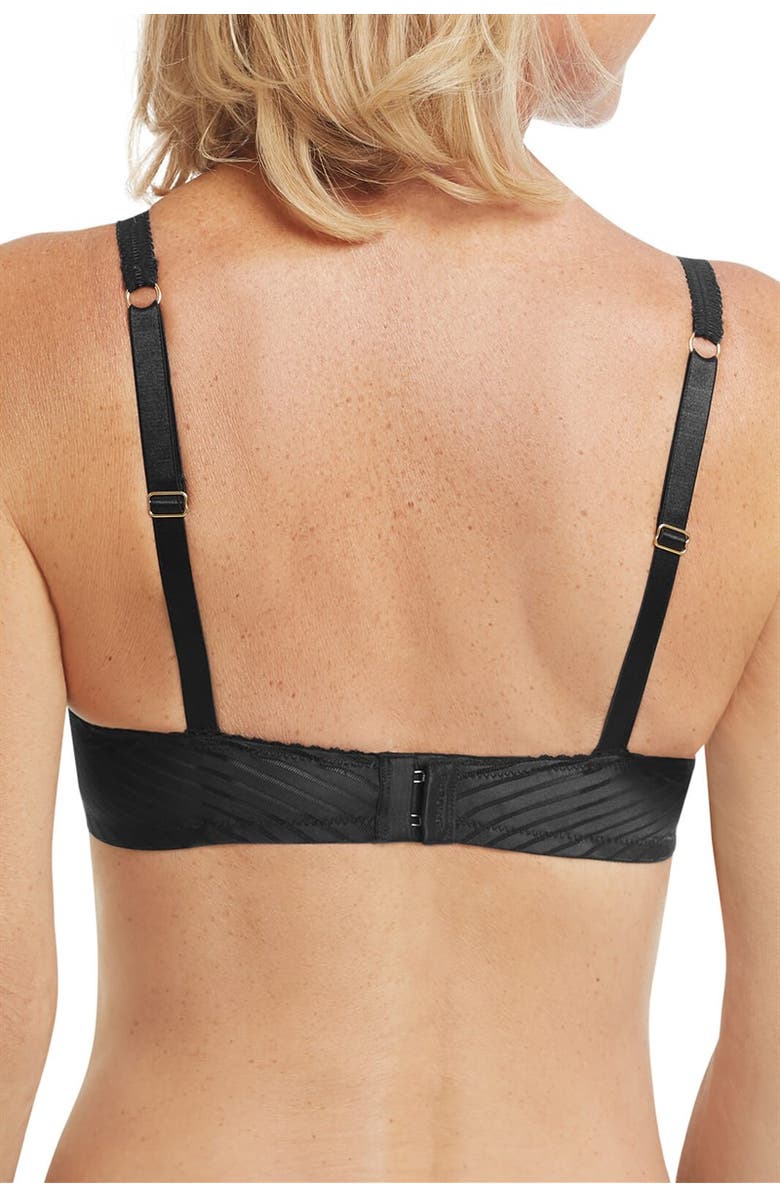 Amoena Karolina Wire-Free Bra, Alternate, color, Black/Sand