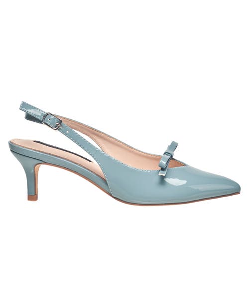 French Connection Quinny Slingback Kitten Heel In Blue