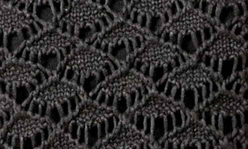 English Factory Open Knit Sleeveless Sweater In Black