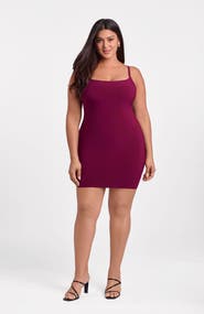 S3 Apparel Sculpting Shapewear Scoop Neck Cami Mini Dress