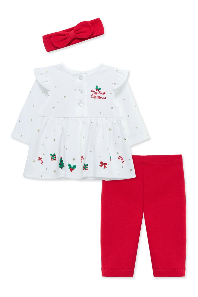 Kids' My First Christmas Tunic, Leggings & Headband Set, Main, color, MULTI