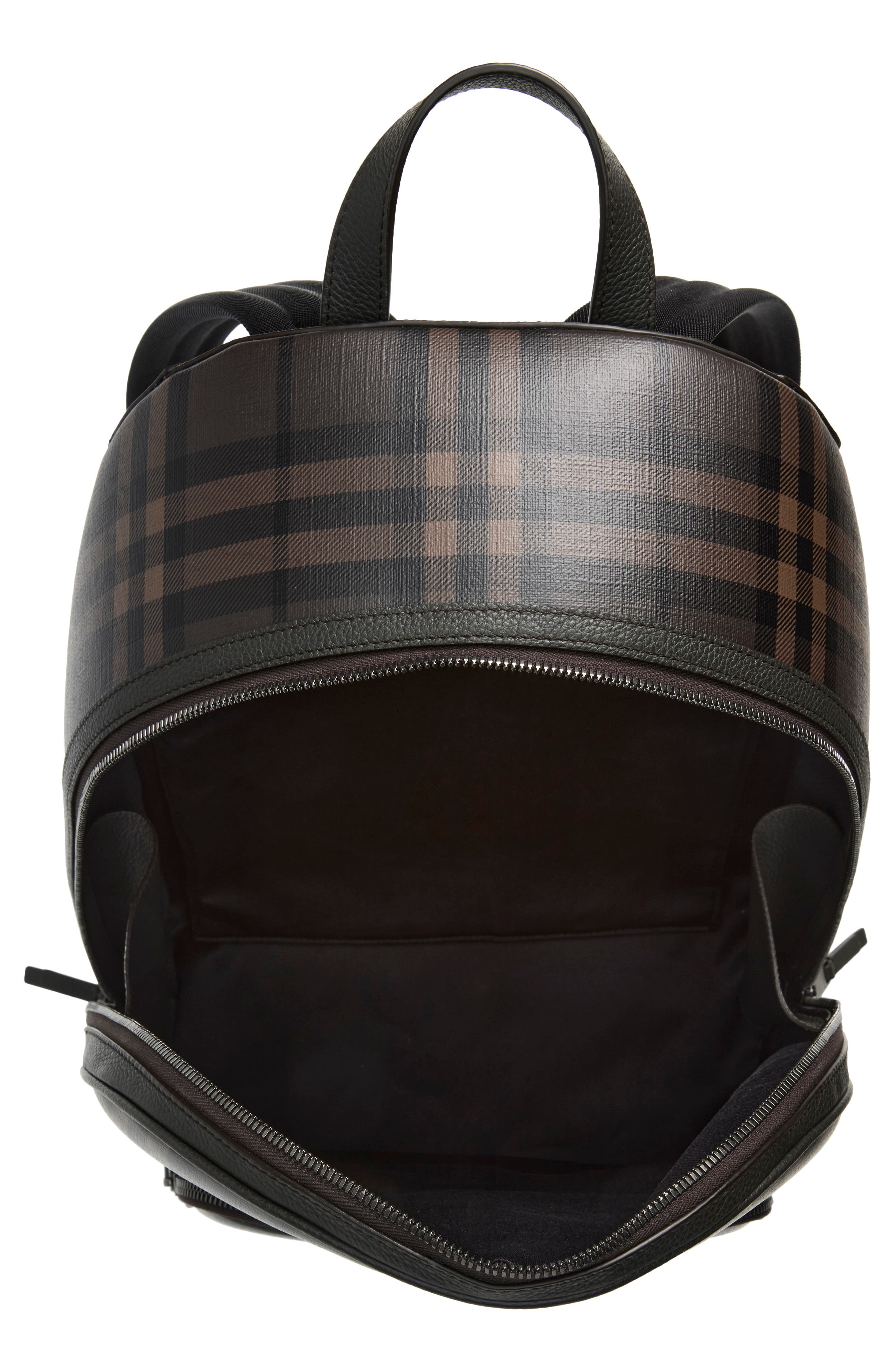 ML Zip Check Backpack, Main, color, DARK BROWN