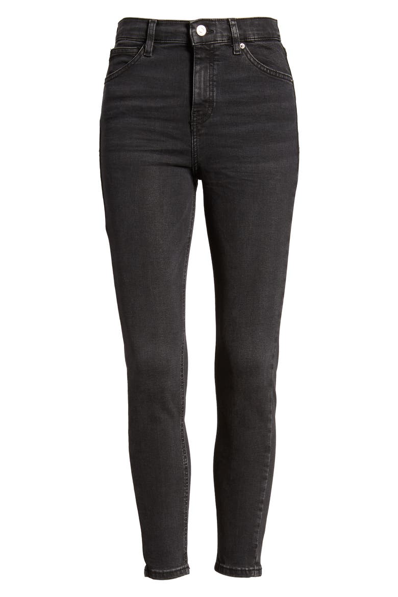 Jamie High Waist Jeans, Alternate, color, WASHED BLACK