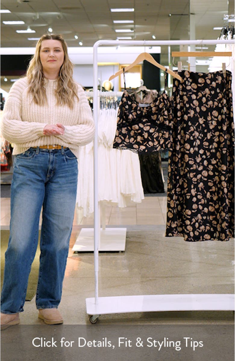 Aurelia Lace Trim Floral Camisole & Matching Skirt Set, sales video thumbnail