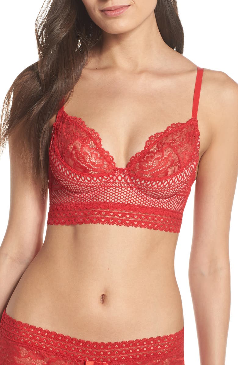 Palindrome Kitty Convertible Longline Bra, Main, color, 