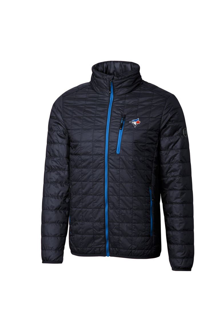 Men's Cutter & Buck Navy Toronto Blue Jays Rainier Eco Insulated Full-Zip Puffer Jacket, Alternate, color, Navy
