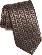 Canali Geometric Silk Tie