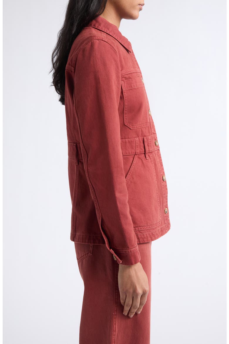 Anzu Cotton Jacket, Alternate, color, RUST