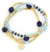 Panacea Set of 3 Beaded Stretch Bracelets