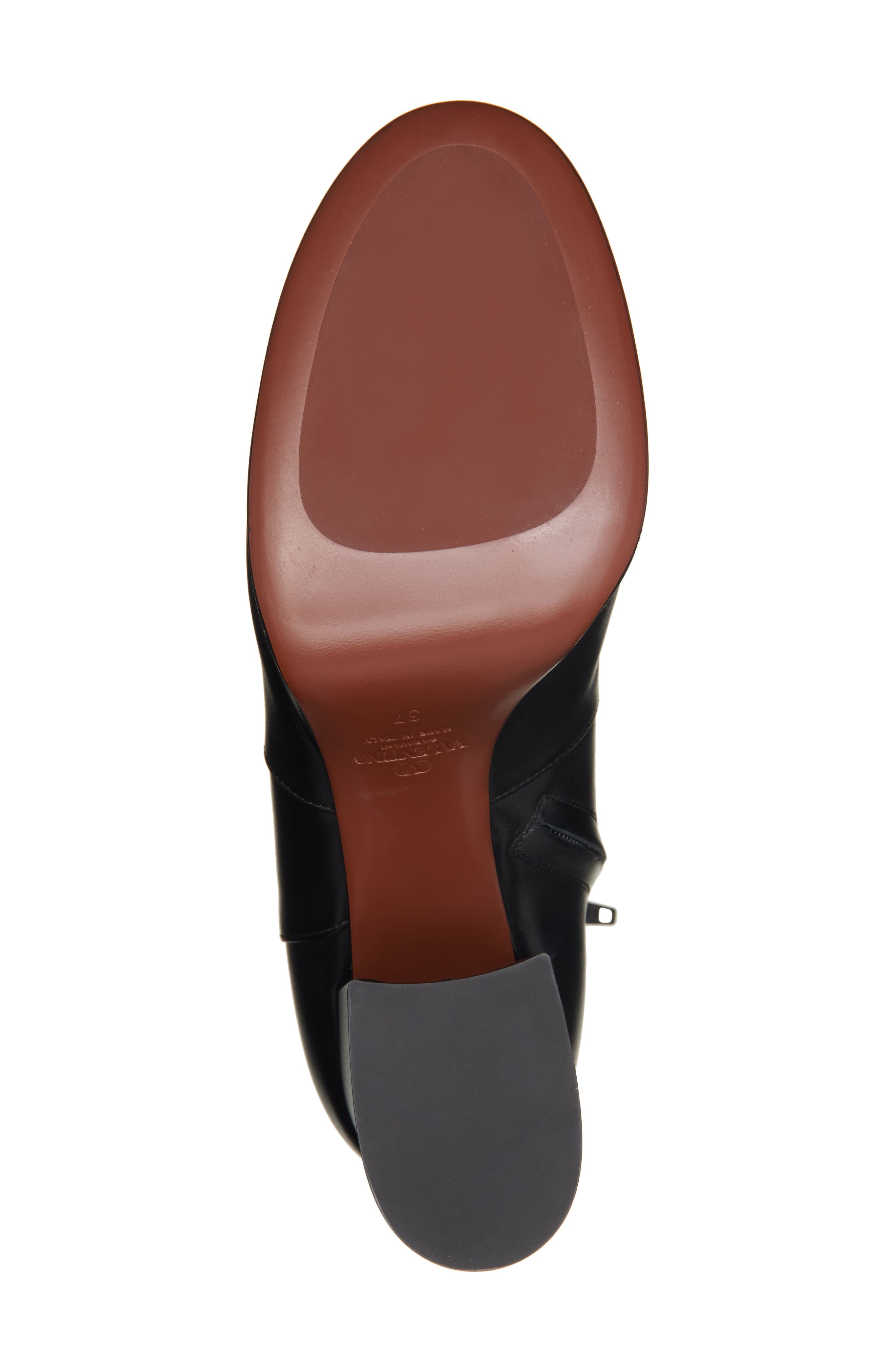 Valentino Garavani VLOGO Platform Bootie, Alternate, color, 0No Nero