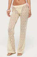 EDIKTED Liliette Sheer Textured Pants