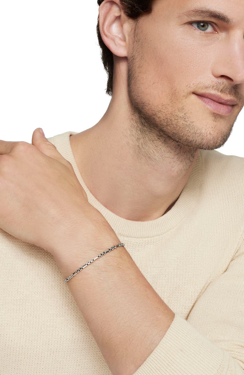 David Yurman Open Station Box Chain Bracelet, 3mm, Alternate, color, 