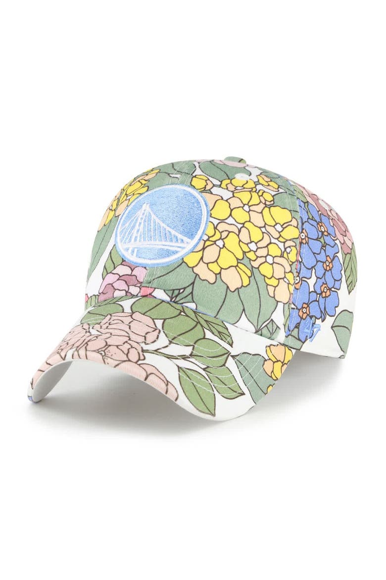 Women's '47  Golden State Warriors Florentina Clean Up Adjustable Hat, Main, color, White