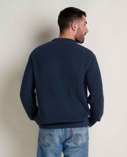 Toad And Co Toad & Co Butte Crew Sweater In Blue